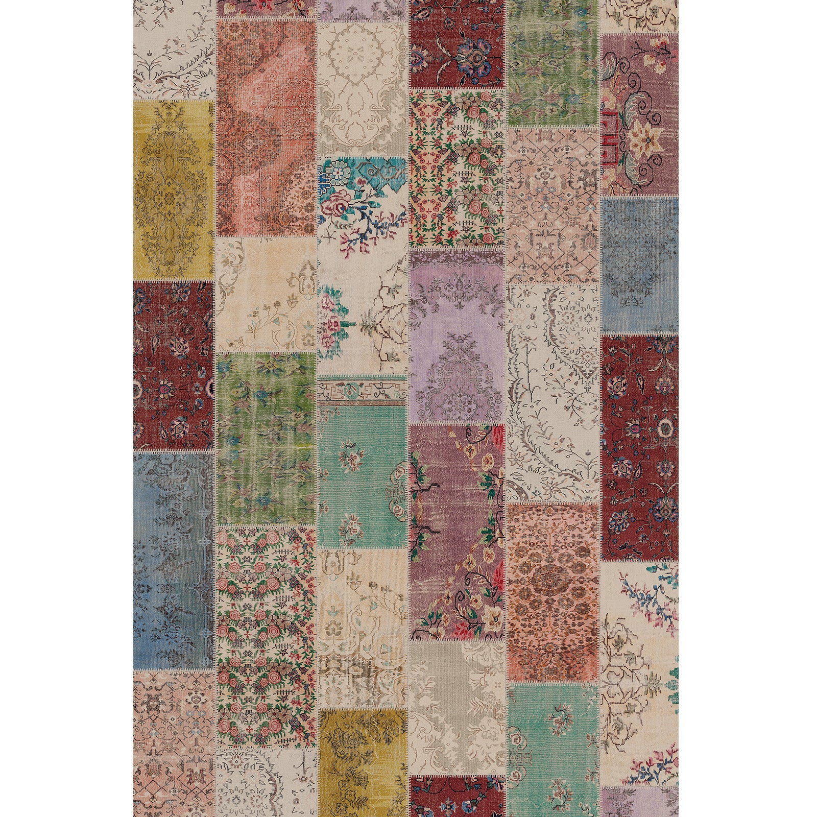 Tapis imprimé Afra Chenille imprimé à la machine